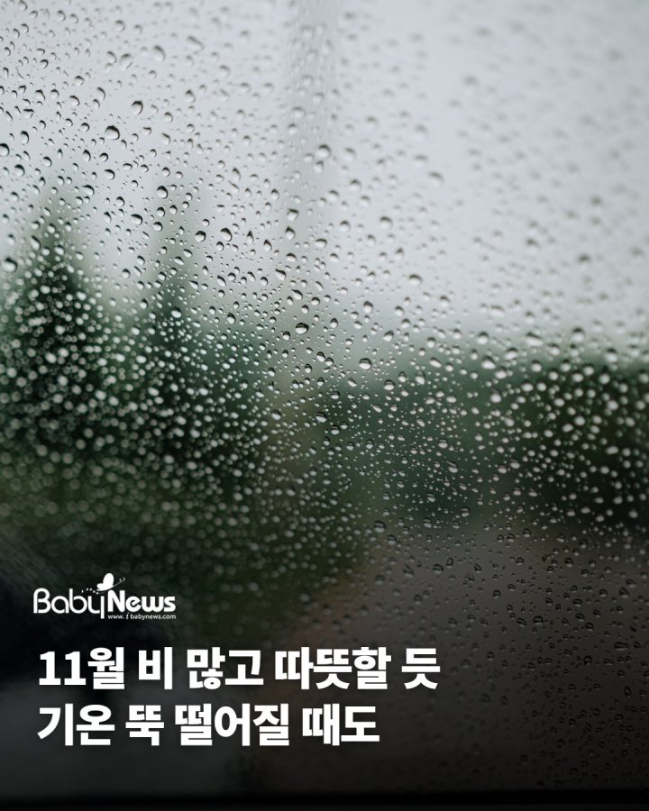 11월, 비 많고 따뜻할 가능성… 기온 '뚝' 떨어질 때도 있어요