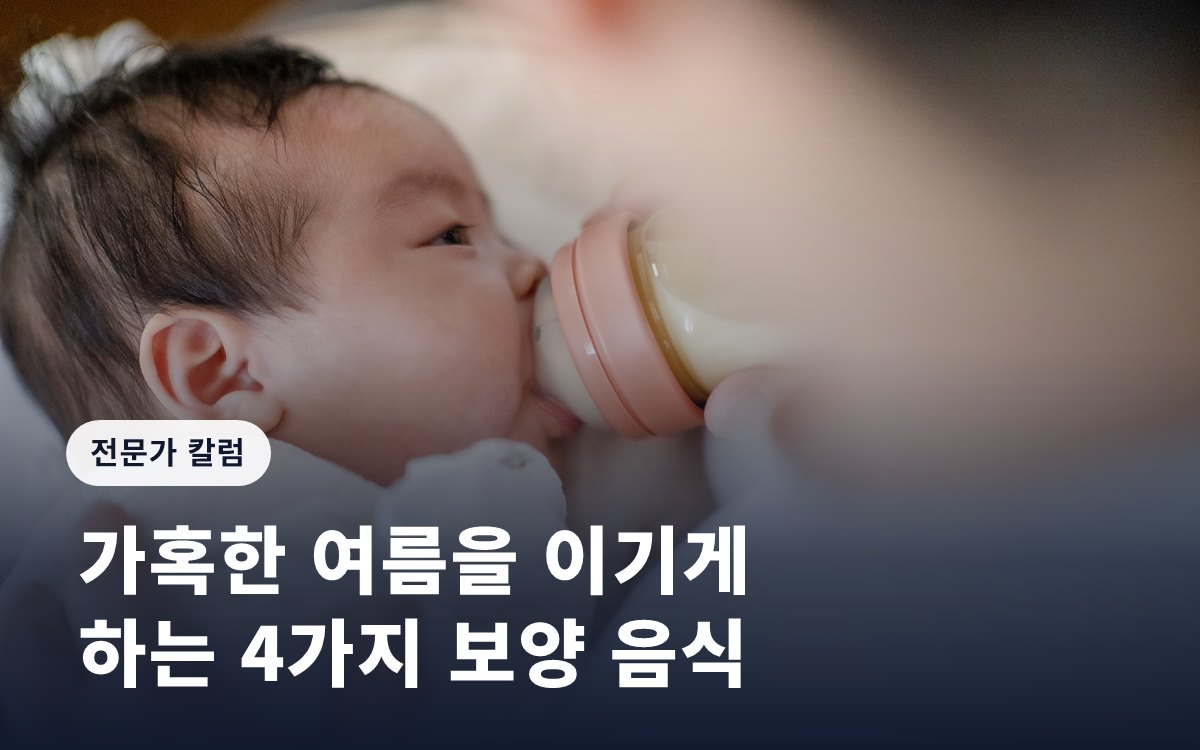 가혹한 여름을 이기게 하는 4가지 보양 음식